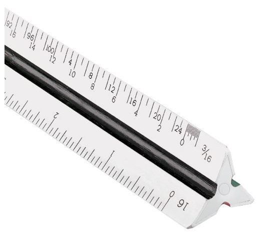 Alvin 240P 12" Triangular Scale, Arch