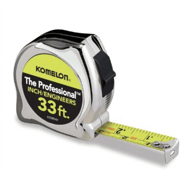 Komelon 33' Self-Locking, Inches/Engineers