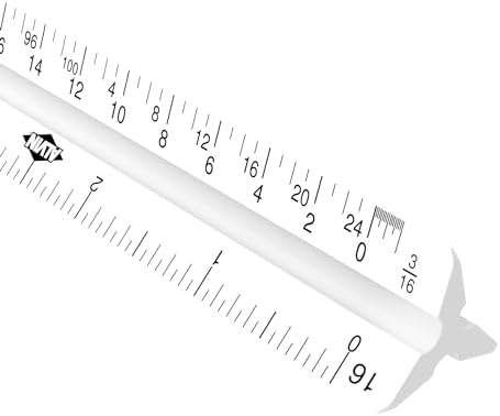 Alvin 12" Triangular Scale, Engineer