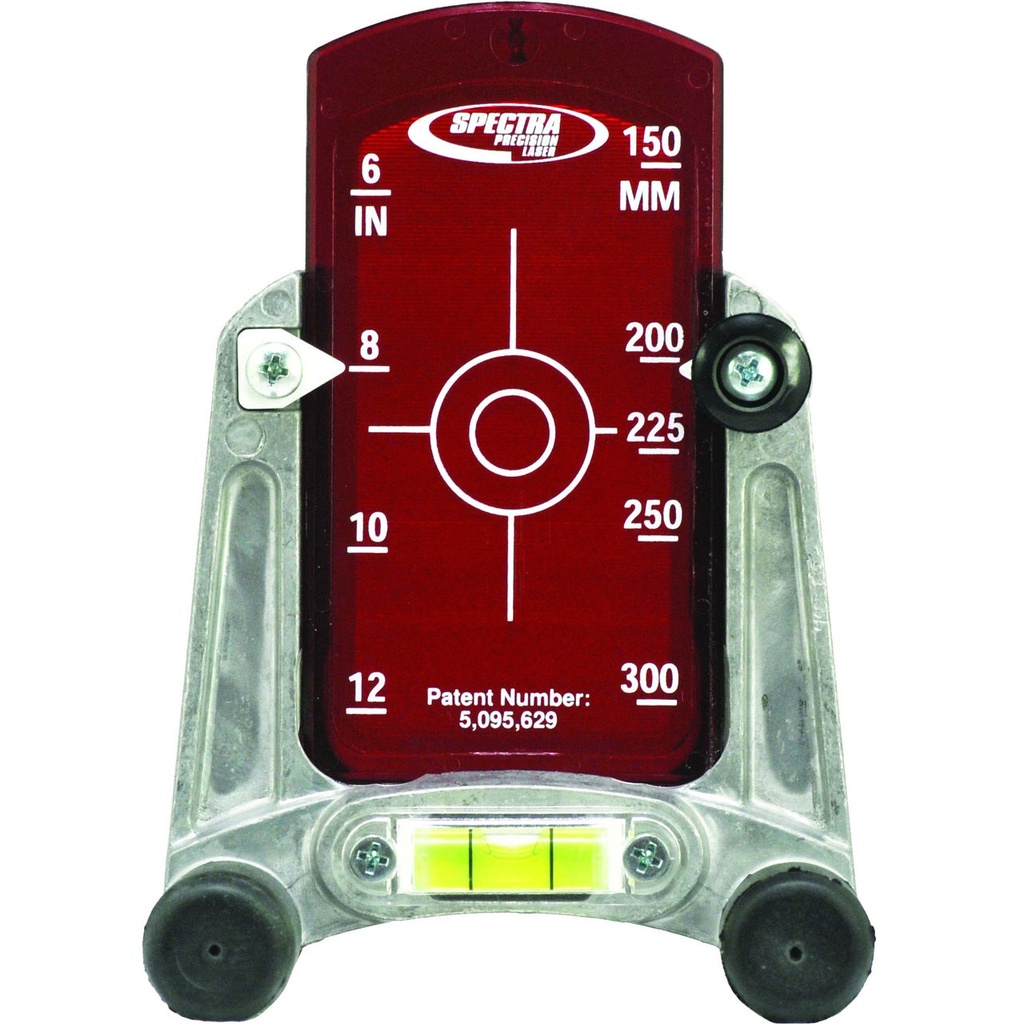 Spectra Precision Pipe Laser Stand w/Target, Red, 6-12"