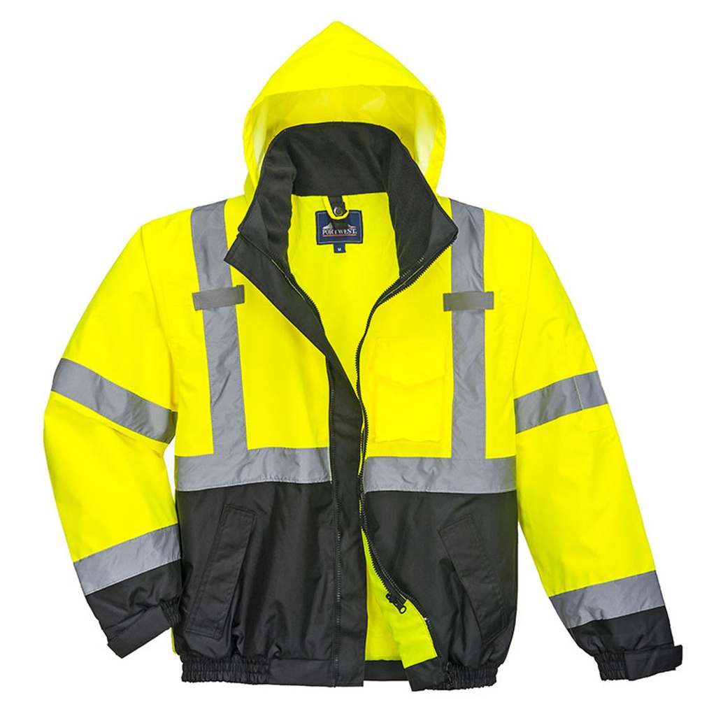 Portwest Hi-Vis Premium 3-in-1 Bomber Jacket 