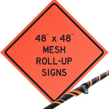 S&S Safety Sign, Mesh, Non-Reflective 48x48
