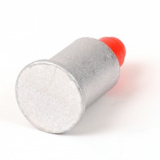Surv-Kap 1 1/2" Flat Aluminum Cap (1/2" Rebar) w/ Plastic Insert, No Stamping