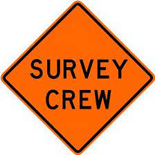 S&S Safety Sign, Reflective, Begin Survey, 48x48