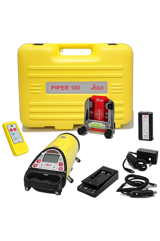 Leica Piper 200G Green Pipe Laser (includes Remote, Target, 6" Feet, Battery & Charger)  