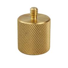 SECO 5/8-11 Female to 1/4 Male Adapter for Prism Pole (Brass)
