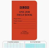 Elan Field Book, One Job
