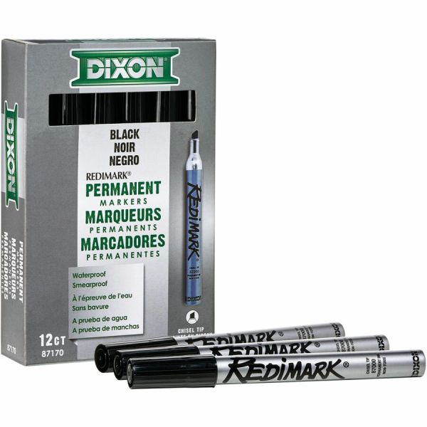 Dixon Redimark Chisel Tip Permanent Markers, Each