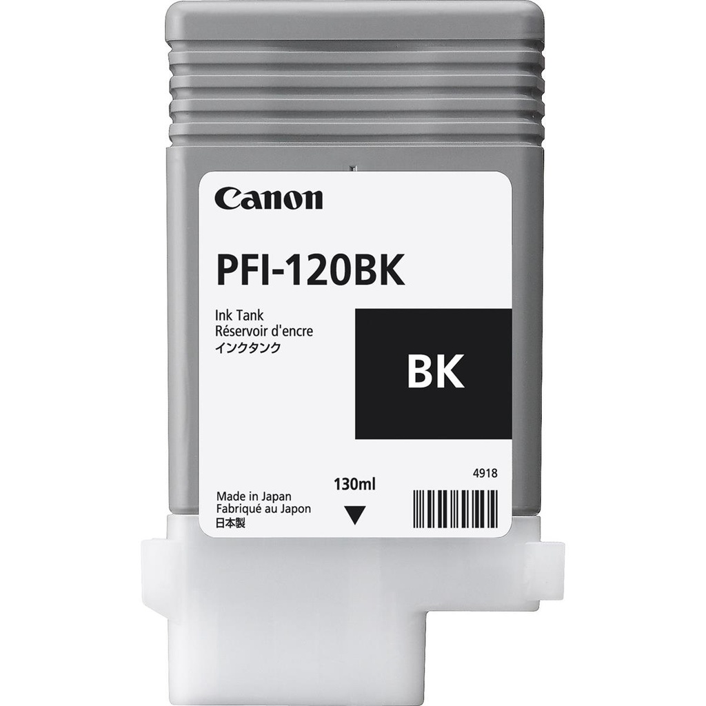 Canon PFI-120BK 130ml Pigment Ink Tank for imagePROGRAF