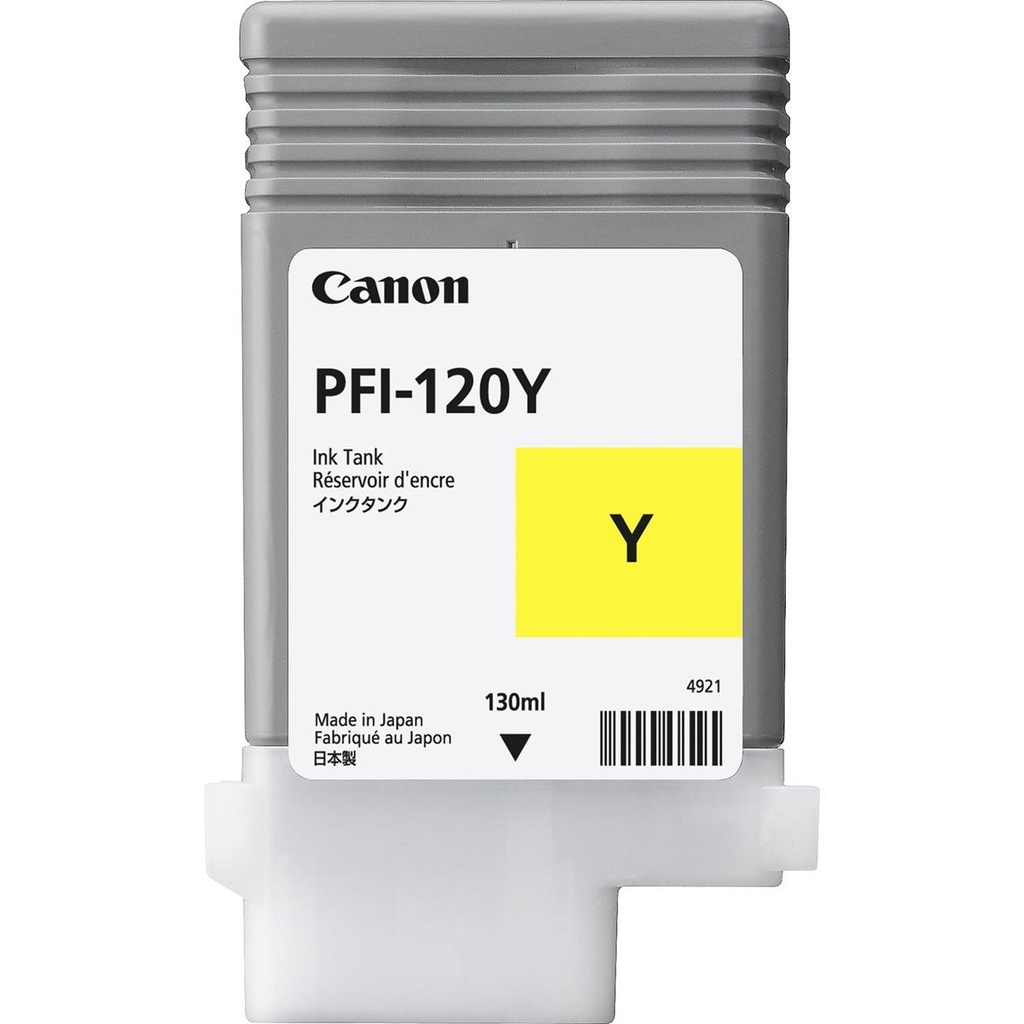 Canon PFI-120Y 130ml Pigment Ink Tank for imagePROGRAF