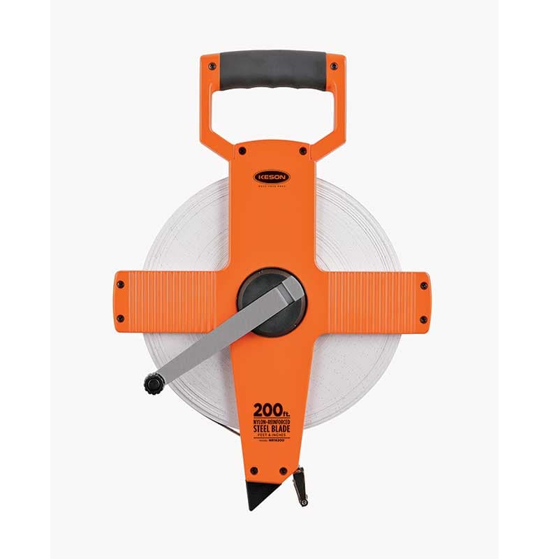 Keson Double Nylon Coated 200' Tape, Ft/Inch 