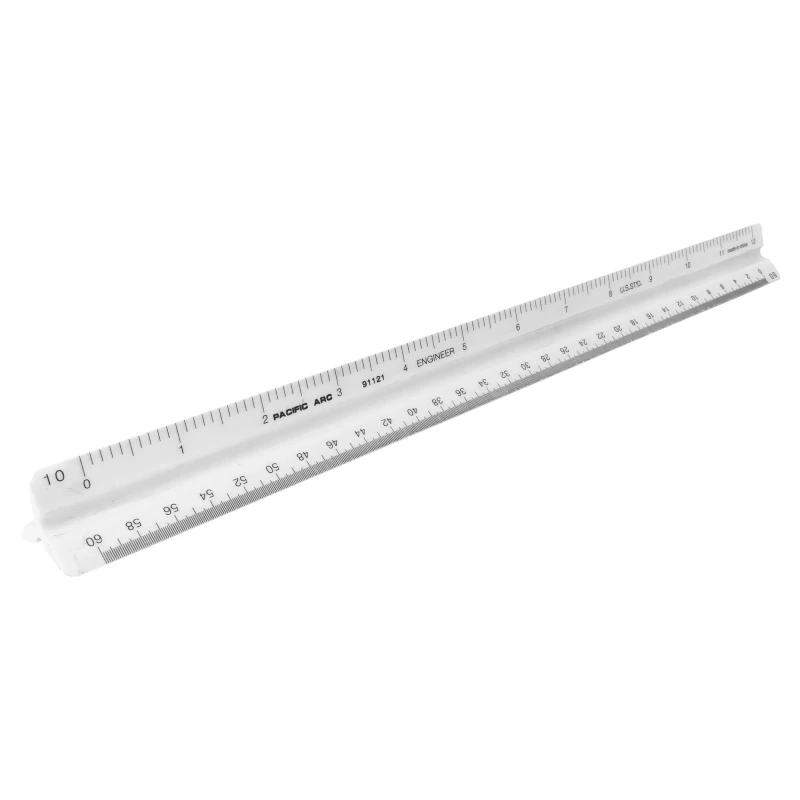 Pacific Arc Scholastic Engineer Scale, Plastic, 12"
