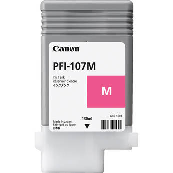 Canon PFI-107M Magenta Ink Cartridge, 130ml