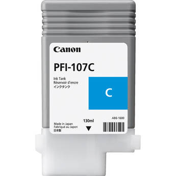 Canon PFI-107C Cyan Ink Cartridge, 130ml 