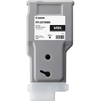 Canon PFI-207MBK Matte Black Ink Cartridge, 300ml 
