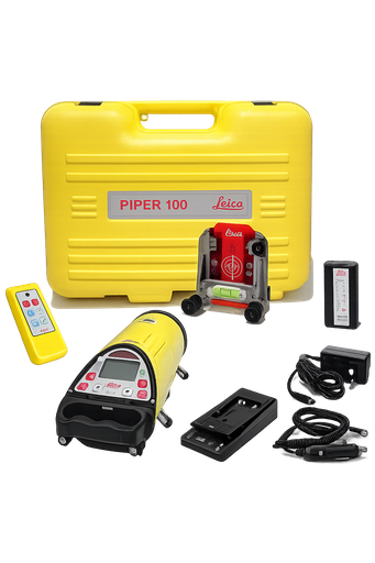 [787704] Leica Piper 100 Pipe Laser (includes Remote, Target, 6" Feet, Battery & Charger)