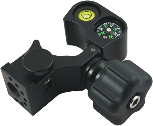 [10-5215X] Sitepro Pole Clamp w/ Vial & Compass