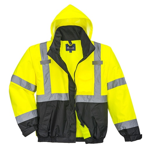 Portwest Hi-Vis Premium 3-in-1 Bomber Jacket 