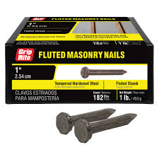 [1" Masonry Nails 1Lb] Grip Rite 1" Masonry Nails, 1lb