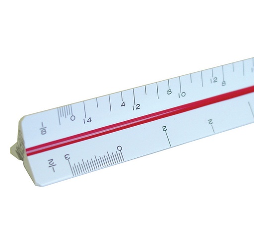 [340VS] Pacific Arc 4" Mini Triangular Scale