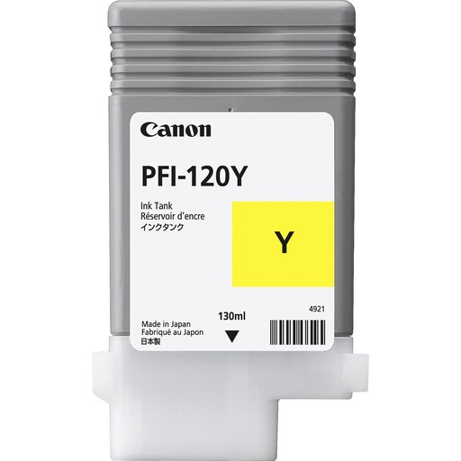 [CIPIF120Y] Canon PFI-120Y 130ml Pigment Ink Tank for imagePROGRAF