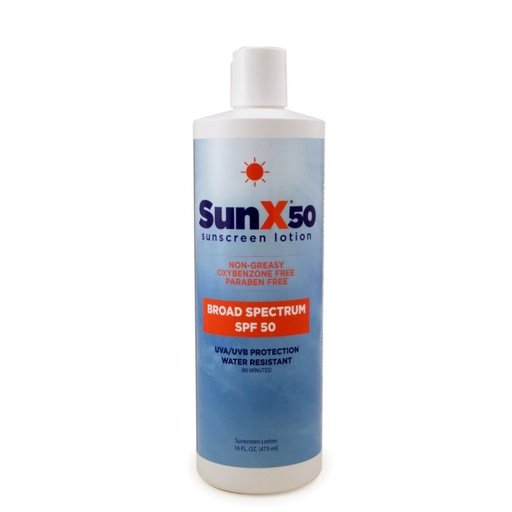 [25506] SunX SPF50 Sunscreen Lotion, 16oz Bottle