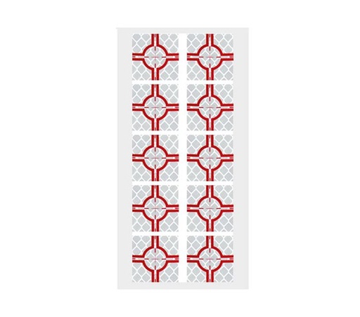 [03-RSZ2-10] Target Reflectors 21X21 MM (Sheet of 10)