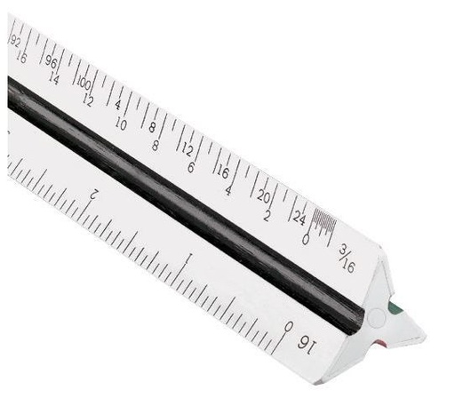 [240P] Alvin 240P 12" Triangular Scale, Arch