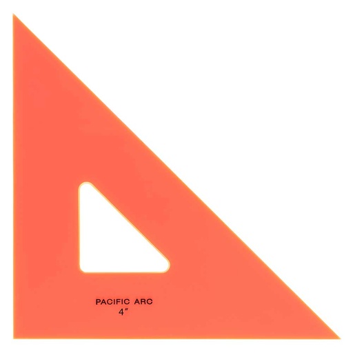 [2045F-04] Pacific Arc 45/90 Degree Triangle, Flo Orange