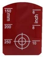 [824747] Geomax Zeta Target Insert 6-10" / 150-250mm - Red