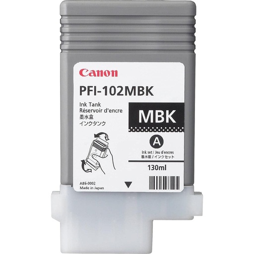 [CIPFI102MBK] Canon PFI-102MBK 130ml Ink Tank for imagePROGRAF   