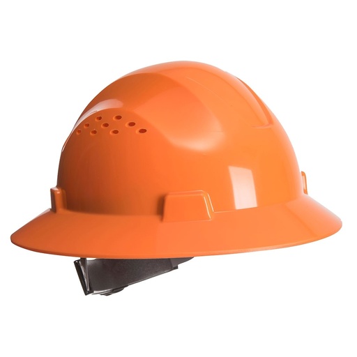 [PW-52] Orange Full Brim Hard Hat (Vented)