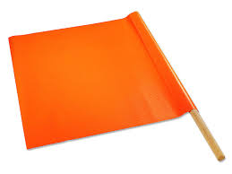 [118/24-ORG] Safety Hand Flag, Orange