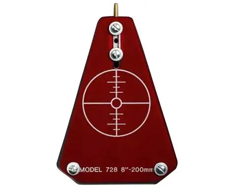 [728] Targetec Triangular Pipe Laser Target, 8"