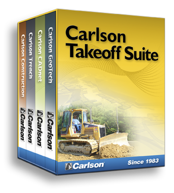 [2025.009.001] Carlson Takeoff Suite (Construction, GeoTech, Trench, CADNet) 2025 